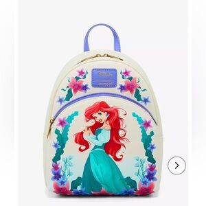 Loungefly NWT Disney The Little Mermaid Ariel Sea
Flowers Mini Backpack
